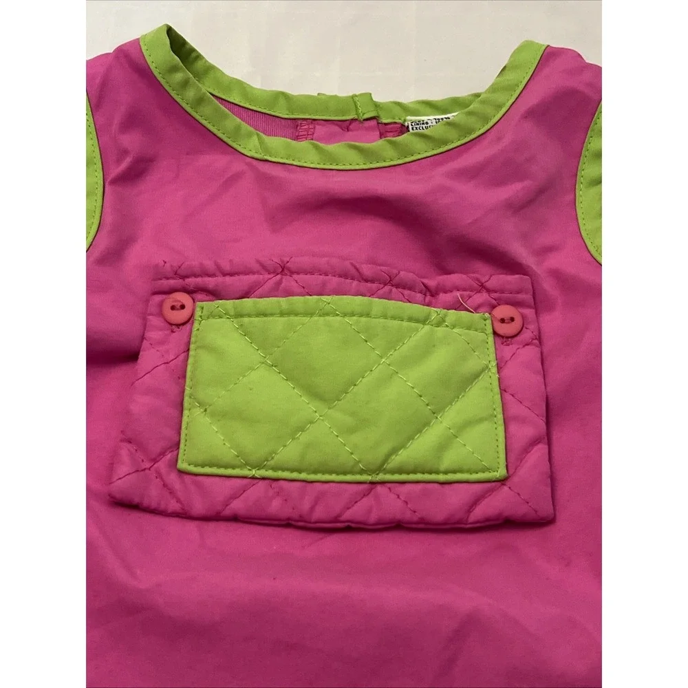 2000 Blues Clues Pink‎ Green 18M Months Jumper Dress Viacom Butterfly Top Only